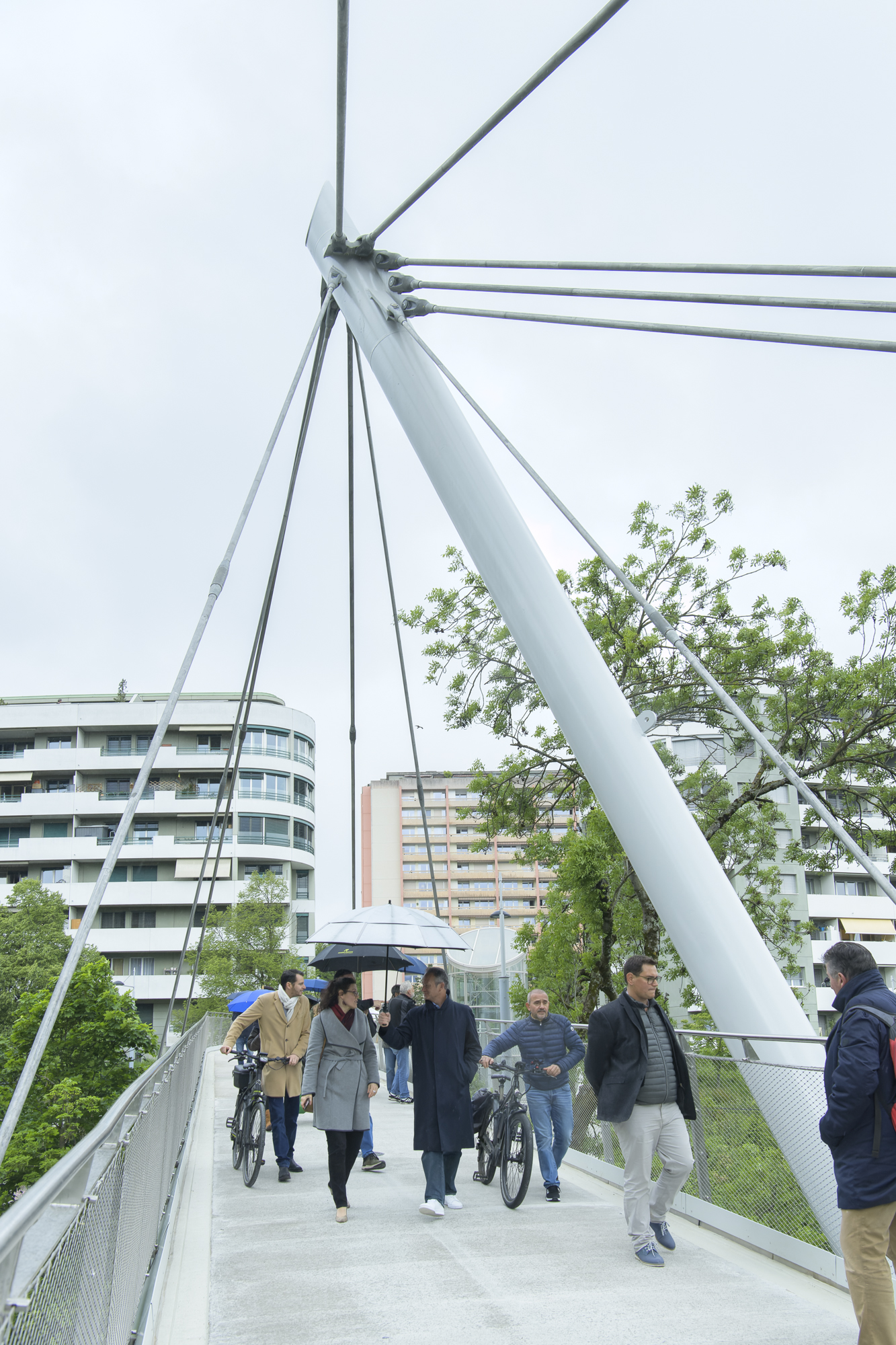 Inauguration de la passerelle de la Visiteuse 