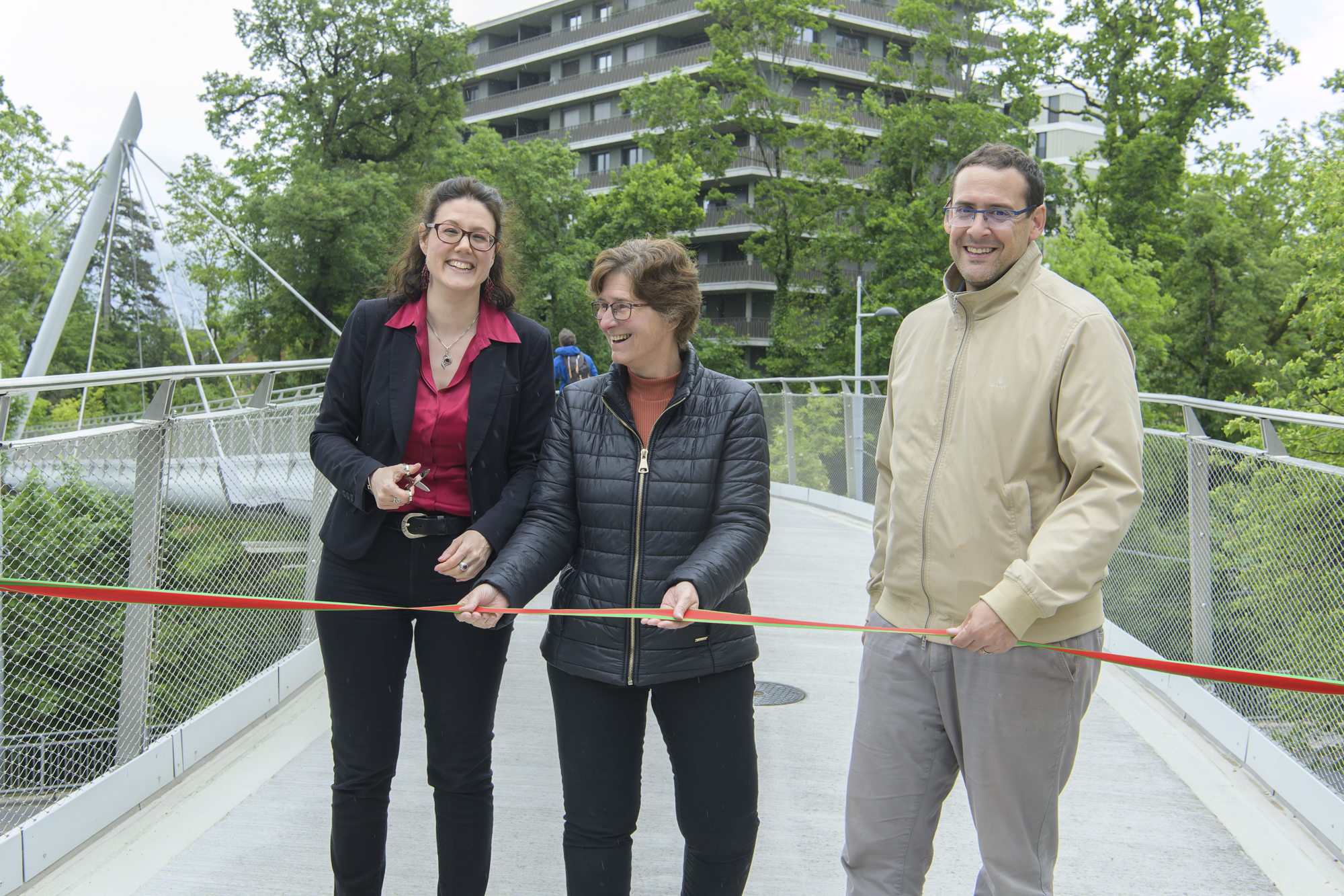 Inauguration de la passerelle de la Visiteuse 