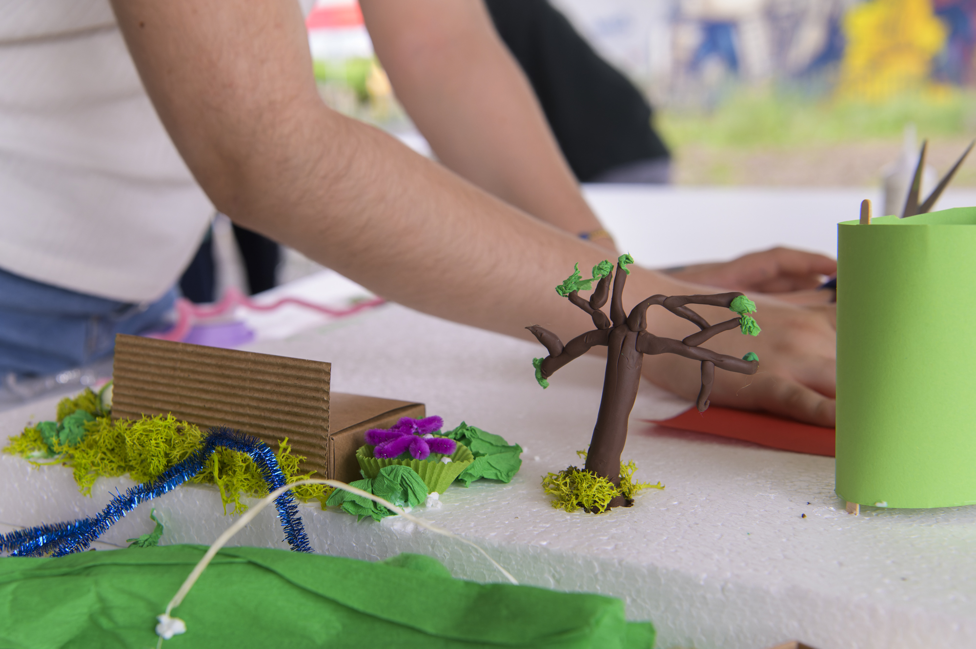 Démarche participative du quartier des Marbriers : atelier bricolage en images